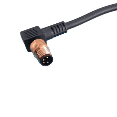 Chiều dài tùy chỉnh Kết thúc miễn phí cáp ngoài trời Đầu nối M8 4pin Nữ Bộ phận chống nước