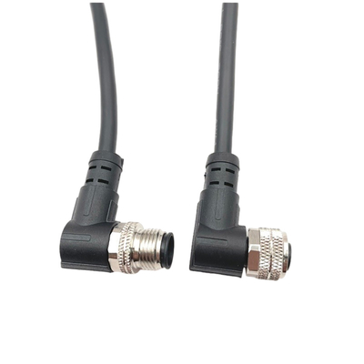 Cụm cáp chống nước M12 từ nam sang nữ với đầu nối 4 chân 8 chân