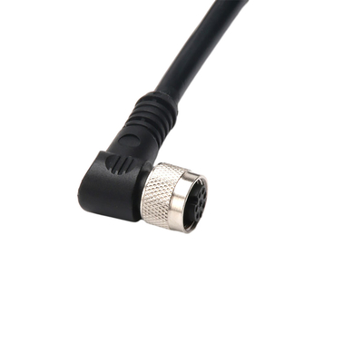 Cáp điện góc phải với đầu nối M12 chống nước IP67 2 chân 3 chân 4 chân