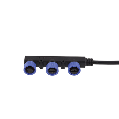Cáp nối dài chống nước 1 mét M15 Hình chữ F Vỏ nhựa PVC Áo khoác cho năng lượng mặt trời