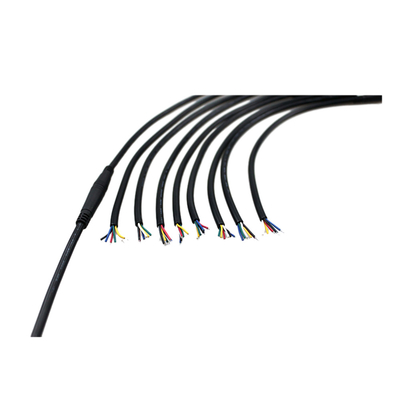 Chiều dài 3Ft Nam đến Nữ M8 6pin Xe đạp chống nước Cáp định vị GPS Áo khoác PVC