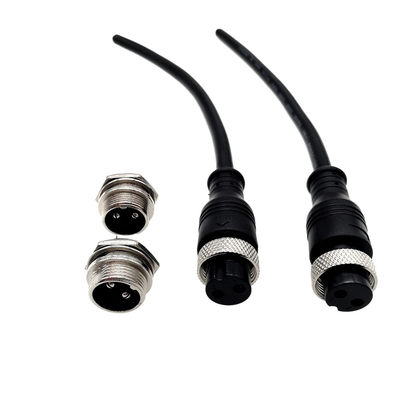 Lắp ráp cáp khai thác dây hiện tại 3A Chống nước 16mm GX16 2 Pin 3 Pin 4 Pin