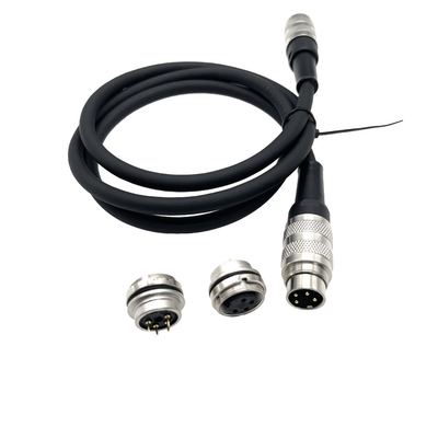 Lắp ráp cáp khai thác dây hiện tại 3A Chống nước 16mm GX16 2 Pin 3 Pin 4 Pin