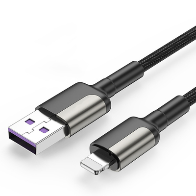Cáp dữ liệu sạc nhanh OEM, Cáp nylon Micro USB 2.4A cho Iphone