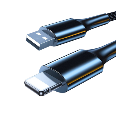Cáp dữ liệu sạc nhanh OEM, Cáp nylon Micro USB 2.4A cho Iphone