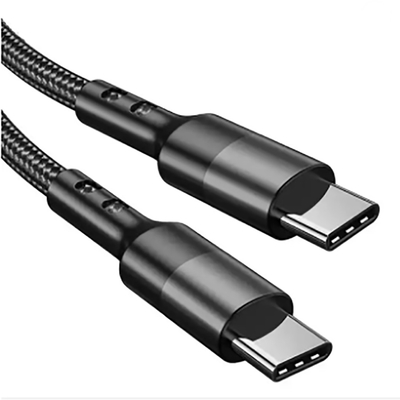 Cáp USB C bện dài 3ft màu đen cho máy tính bảng máy tính xách tay