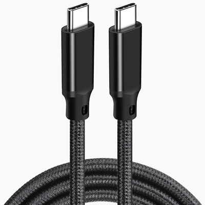 Cáp USB C bện dài 3ft màu đen cho máy tính bảng máy tính xách tay