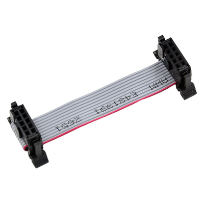Cụm cáp IDC màu xám 10P, Cáp phẳng dải băng kép 2,54mm