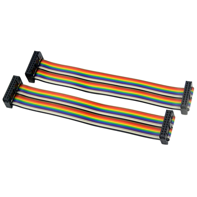 Cụm cáp IDC màu cầu vồng, Cáp ruy băng 2 mm 40 Pin 50 Pin 60 Pin