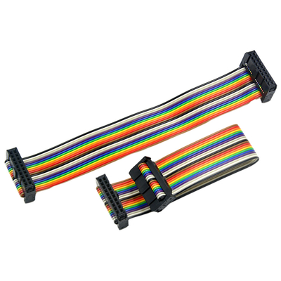 Cụm cáp IDC màu cầu vồng, Cáp ruy băng 2 mm 40 Pin 50 Pin 60 Pin