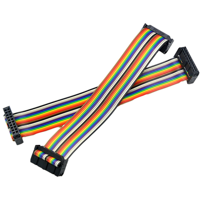 Cụm cáp IDC màu cầu vồng, Cáp ruy băng 2 mm 40 Pin 50 Pin 60 Pin