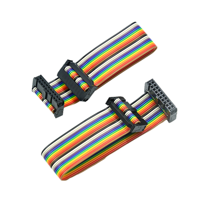 Cụm cáp IDC màu cầu vồng, Cáp ruy băng 2 mm 40 Pin 50 Pin 60 Pin