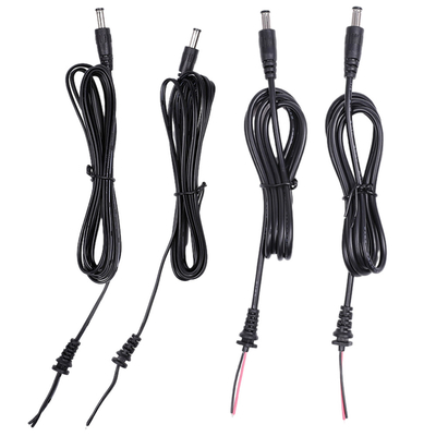 Cụm cáp nguồn nam và nữ với giắc cắm giảm căng DC 5,5mm X 2,1mm