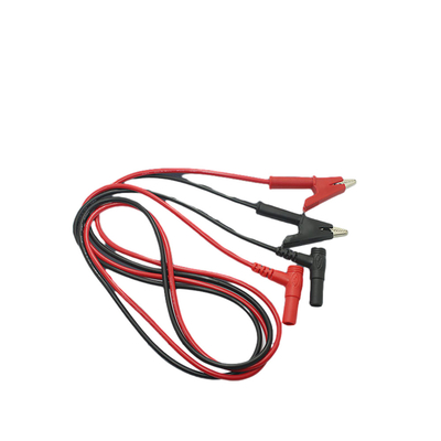 Cáp vạn năng kỹ thuật số 3Ft Crocodile Clip Màu đỏ đen