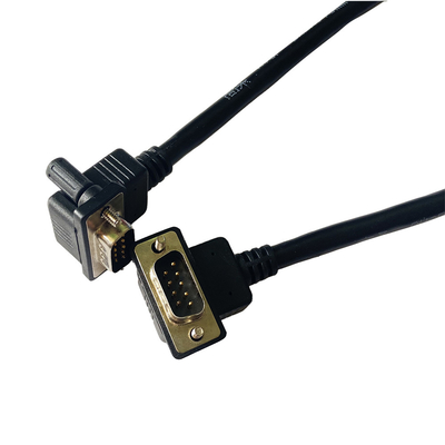9 chân 15 chân 25 chân Cáp chuyển đổi RS232 Hình chữ L Lắp ráp cáp DB37