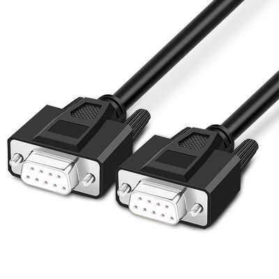 Cắm từ nam sang nam Cáp nối tiếp Rs232 3ft với đầu nối phụ DB9 DB15 DB25 D