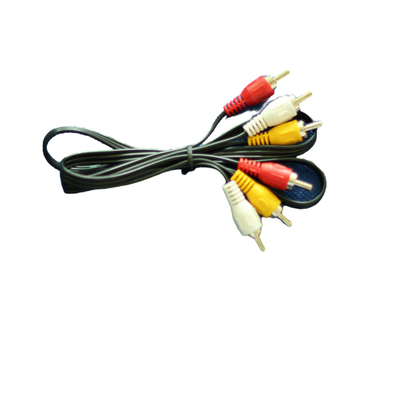 Cáp âm thanh video 1 mét Màu đỏ vàng trắng DC 3,5 mm cho TV VCR