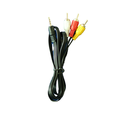Cáp âm thanh video 1 mét Màu đỏ vàng trắng DC 3,5 mm cho TV VCR