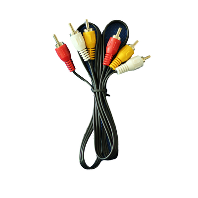 Cáp âm thanh video 1 mét Màu đỏ vàng trắng DC 3,5 mm cho TV VCR