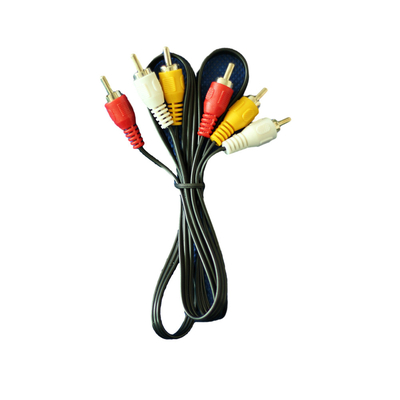 Cáp âm thanh video 1 mét Màu đỏ vàng trắng DC 3,5 mm cho TV VCR