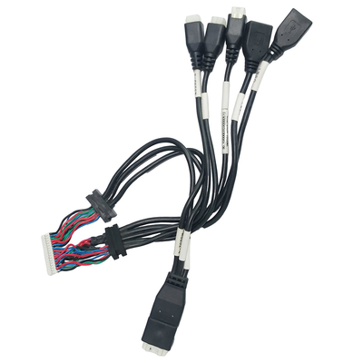 Lắp ráp cáp ép xung nhà ở ATX JST PH2.0 Vỏ uốn dây cho USB2.0 Nữ
