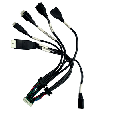 Lắp ráp cáp ép xung nhà ở ATX JST PH2.0 Vỏ uốn dây cho USB2.0 Nữ