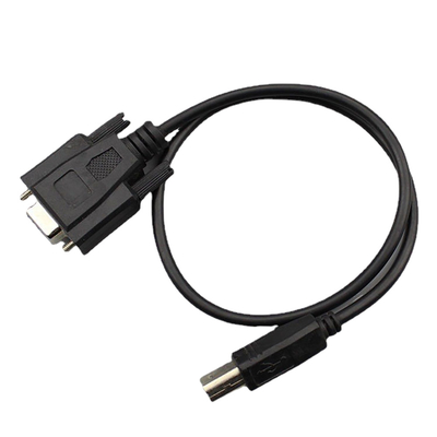 Cụm cáp ép xung RS232 tùy chỉnh DB9 Nữ sang USB 2.0 B Loại nam