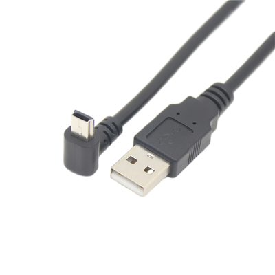 Cáp dữ liệu sạc USB nam USB 2.0 Mini với đầu nối góc phải