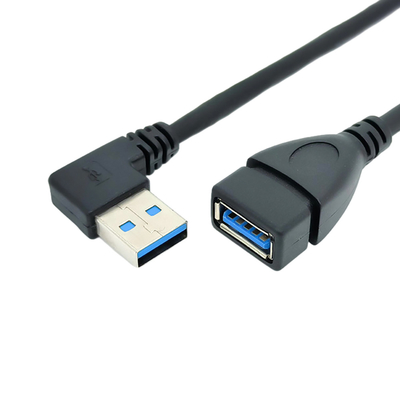 Cáp dữ liệu sạc USB góc phải 90 độ với bộ chuyển đổi USB 3.0 từ nam sang nữ