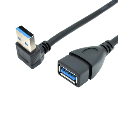 Cáp dữ liệu sạc USB góc phải 90 độ với bộ chuyển đổi USB 3.0 từ nam sang nữ