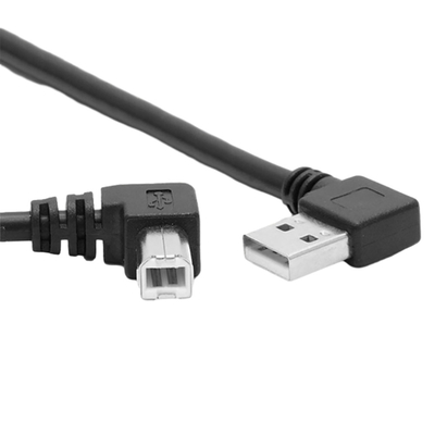 Cáp dữ liệu máy in USB 1 mét với góc trái kép loại 90 độ L