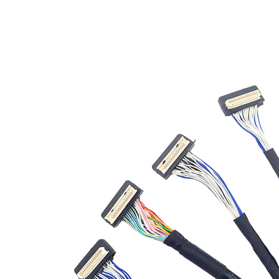 Cáp LVDS tùy chỉnh DF9 31 chân, Cáp đồng trục Flex Loại đầu nối cao độ 1mm