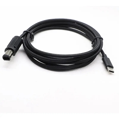 Cáp điều khiển Gamecube bện 2m Type C USB 2.0 Male To 6pin Male