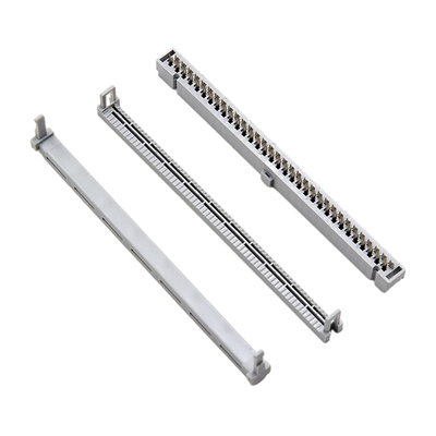 Đầu nối IDC 64 chân 2,54 Mm Cách điện màu xám tiếp xúc đơn cho cáp phẳng