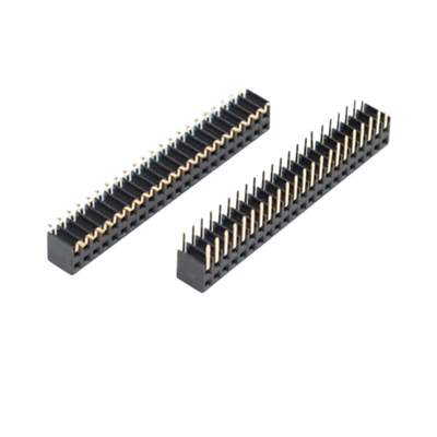 Đường viền PCB góc phải thẳng đầu nối nữ 0.5A đến 3A thông qua lỗ 2.54mm 2.0mm Pitch