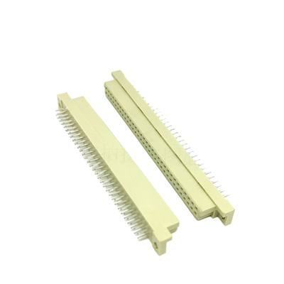 Din41612 2.54mm Pitch DIN Connector 48 pin nữ 3 hàng ổ cắm loại C thông qua lỗ bao vỏ dọc