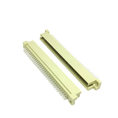 Din41612 2.54mm Pitch DIN Connector 48 pin nữ 3 hàng ổ cắm loại C thông qua lỗ bao vỏ dọc