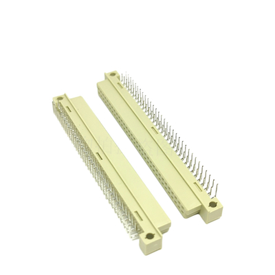 Din41612 2.54mm Pitch DIN Connector 48 pin nữ 3 hàng ổ cắm loại C thông qua lỗ bao vỏ dọc