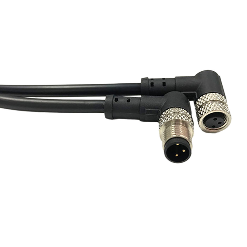 Chiều dài tùy chỉnh Kết thúc miễn phí cáp ngoài trời Đầu nối M8 4pin Nữ Bộ phận chống nước