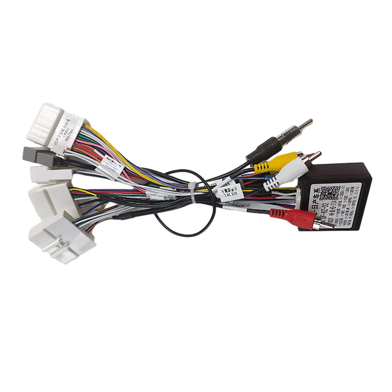Khai thác dây 1,5 mét RCA 3 nhánh Gps Terminal Màu đỏ cho xe Nissan