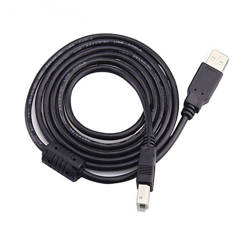 Cáp USB tốc độ cao màu đen, dây máy in USB 2.0 từ nam sang nữ