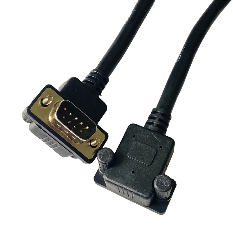 9 chân 15 chân 25 chân Cáp chuyển đổi RS232 Hình chữ L Lắp ráp cáp DB37
