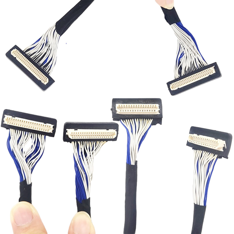 Cáp LVDS tùy chỉnh DF9 31 chân, Cáp đồng trục Flex Loại đầu nối cao độ 1mm