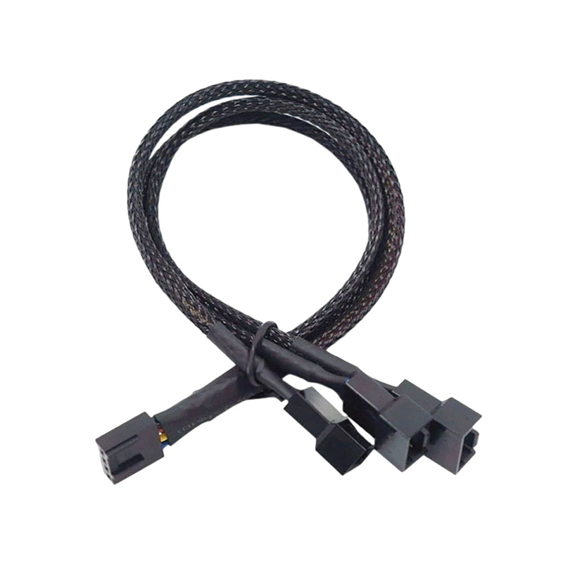 2.54mm Pitch Amp Connector Cable Assemblies Aluminium Foil Shielded Wire Harness Cho Fan PC